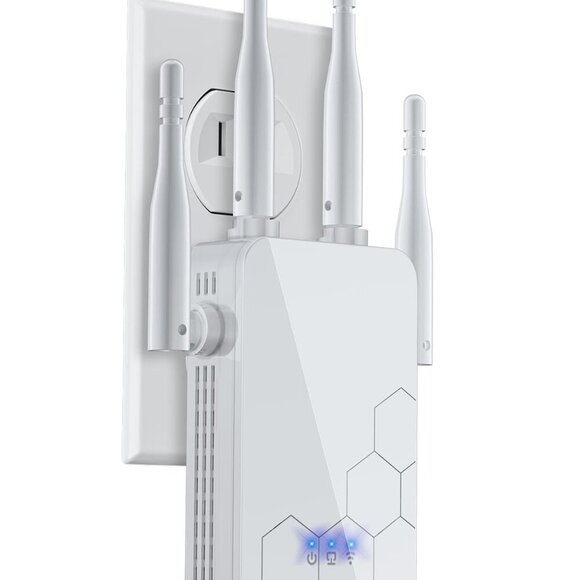Other - Long Range Wi-Fi Extender Repeater, 10,000 Sq Ft, White – New in Open Box